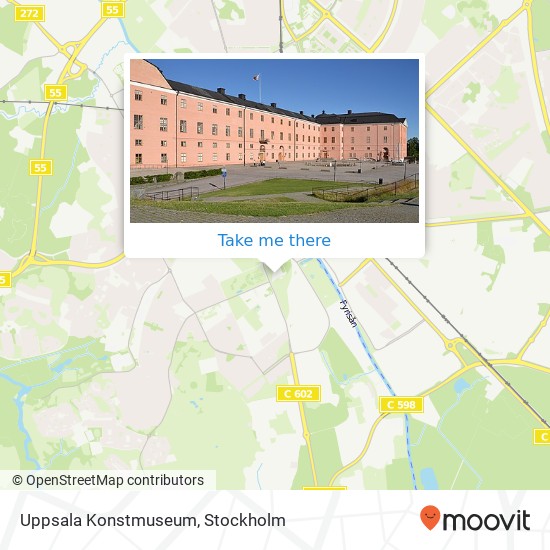 Uppsala Konstmuseum map