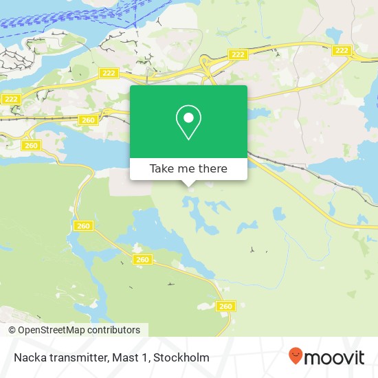 Nacka transmitter, Mast 1 map