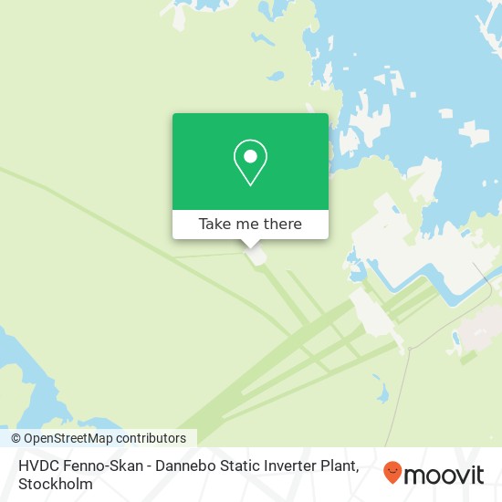 HVDC Fenno-Skan - Dannebo Static Inverter Plant map