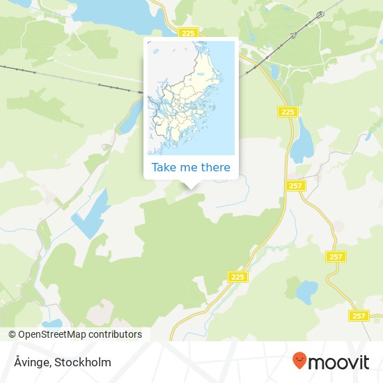 Åvinge map