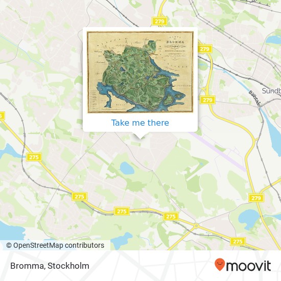 Bromma map