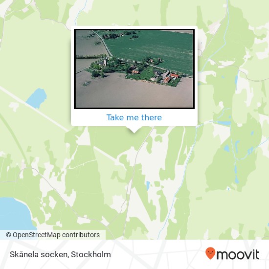 Skånela socken map