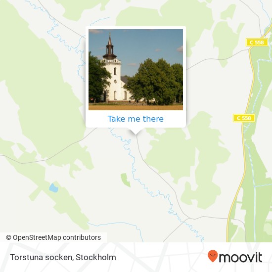 Torstuna socken map