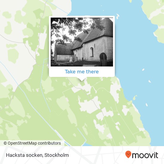 Hacksta socken map