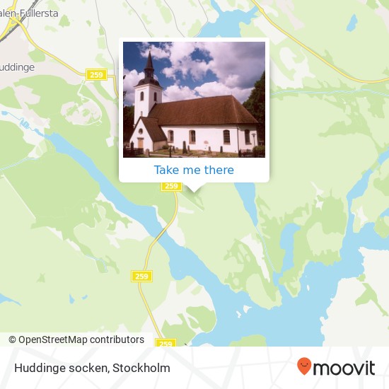 Huddinge socken map