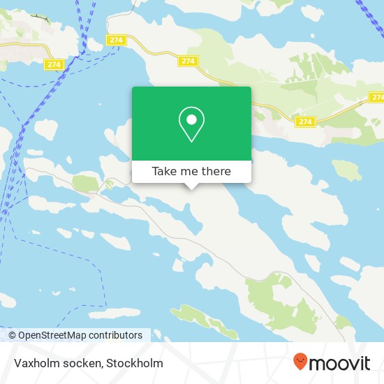 Vaxholm socken map