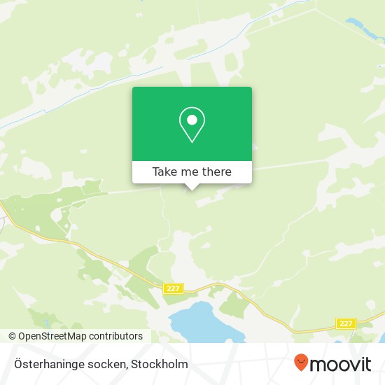 Österhaninge socken map