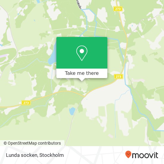 Lunda socken map