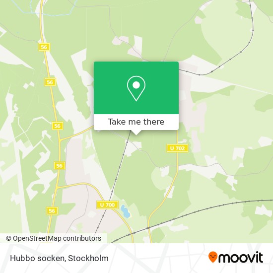 Hubbo socken map