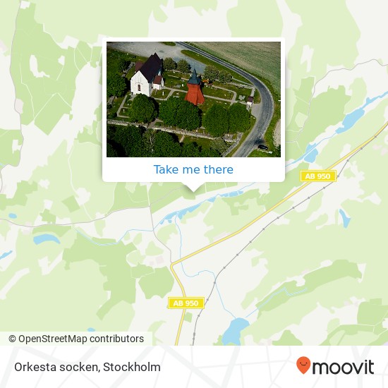 Orkesta socken map