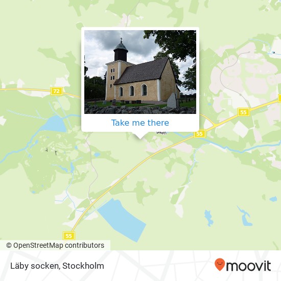 Läby socken map