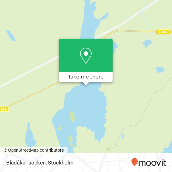 Bladåker socken map