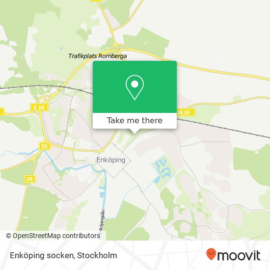 Enköping socken map