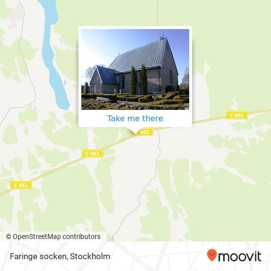 Faringe socken map