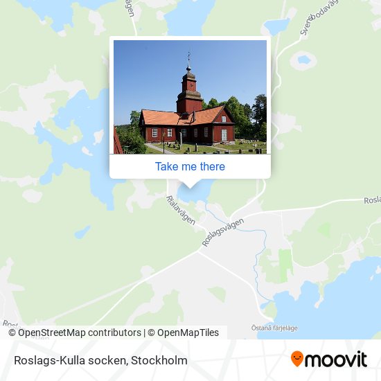 Roslags-Kulla socken map