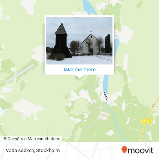 Vada socken map