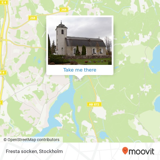 Fresta socken map
