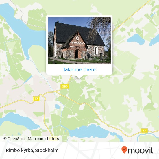 Rimbo kyrka map