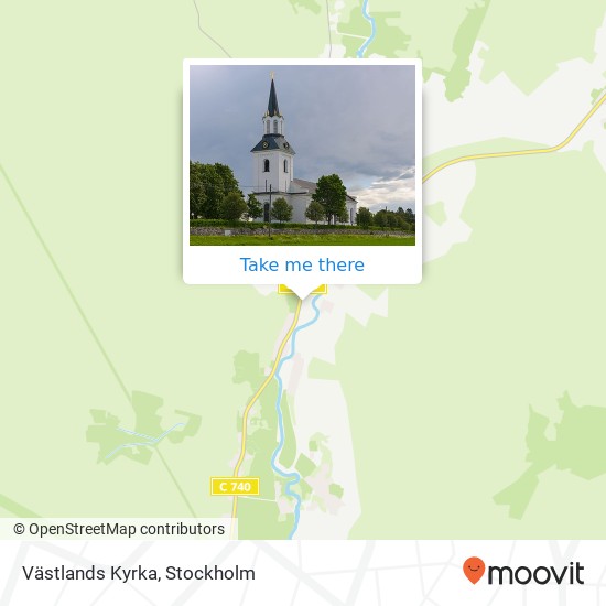 Västlands Kyrka map