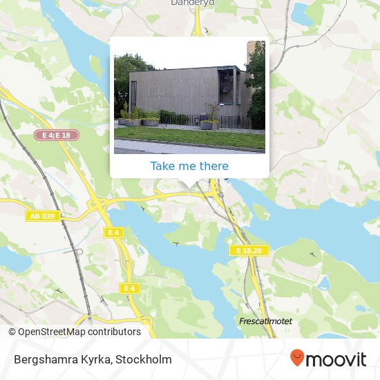 Bergshamra Kyrka map