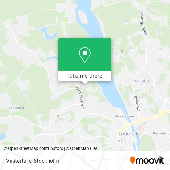 Västertälje map