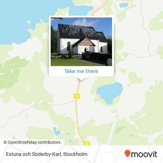 Estuna och Söderby-Karl map