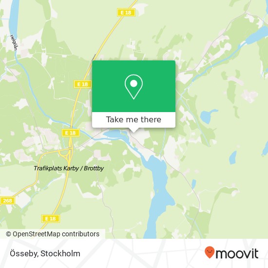 Össeby map