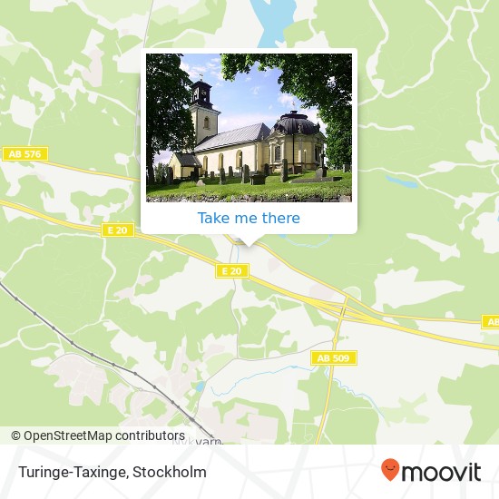 Turinge-Taxinge map