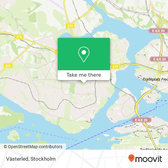 Västerled map