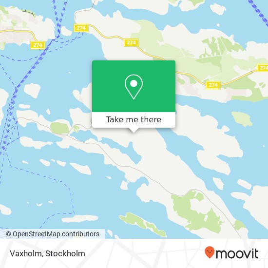 Vaxholm map