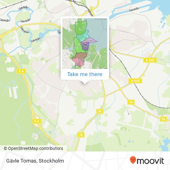 Gävle Tomas map