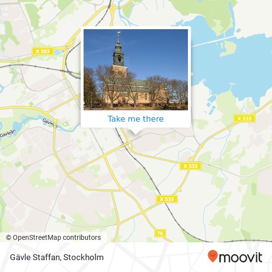 Gävle Staffan map