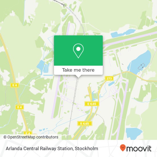 Arlanda Central Railway Station map