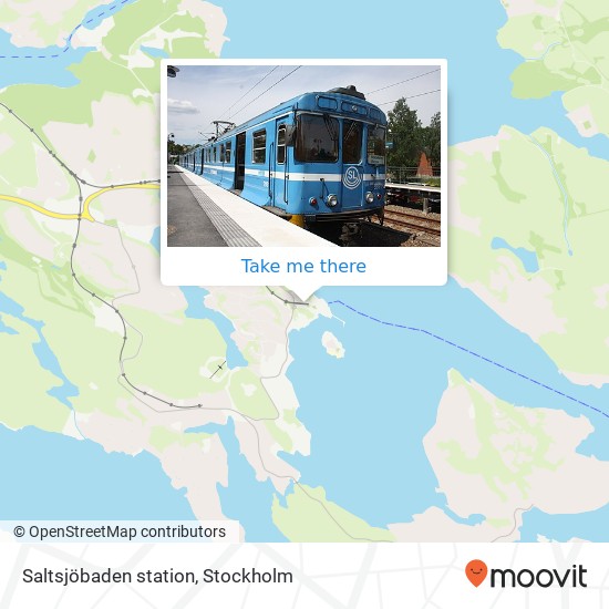 Saltsjöbaden station map
