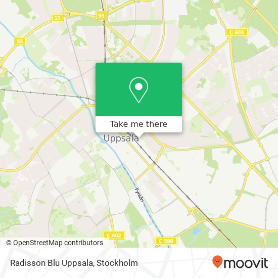 Radisson Blu Uppsala map