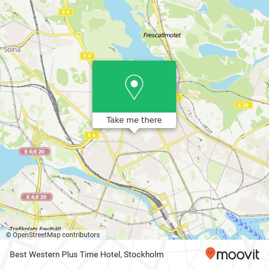 Best Western Plus Time Hotel map