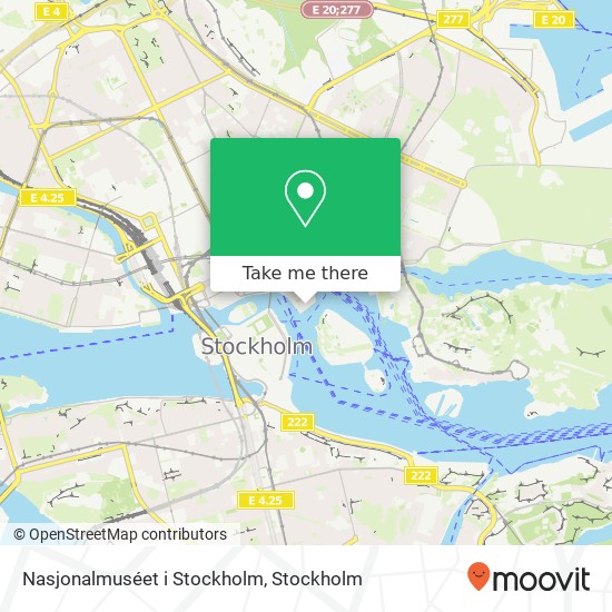 Nasjonalmuséet i Stockholm map