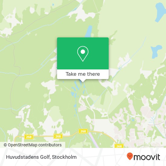 Huvudstadens Golf map