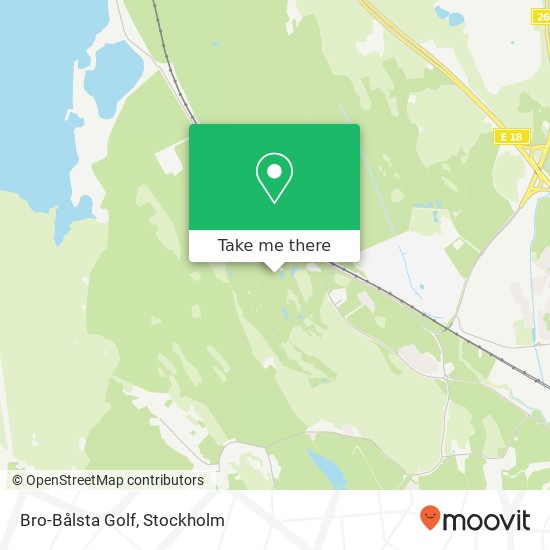 Bro-Bålsta Golf map