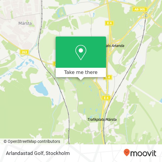 Arlandastad Golf map