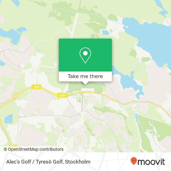 Alec's Golf / Tyresö Golf map