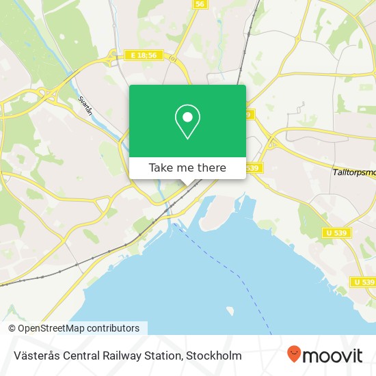 Västerås Central Railway Station map