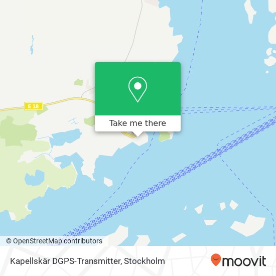 Kapellskär DGPS-Transmitter map