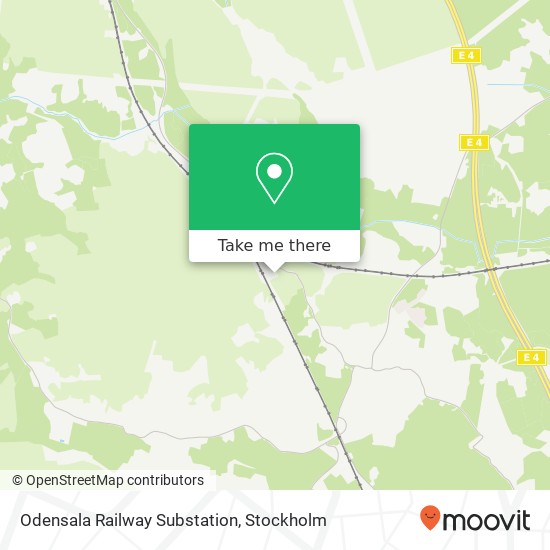 Odensala Railway Substation map