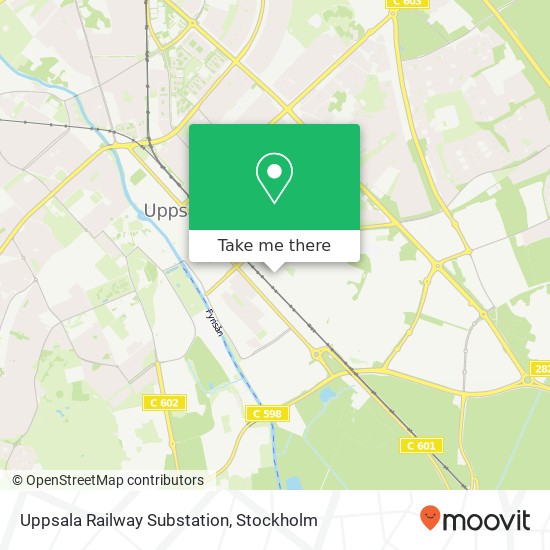 Uppsala Railway Substation map