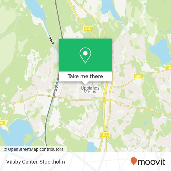 Väsby Center map