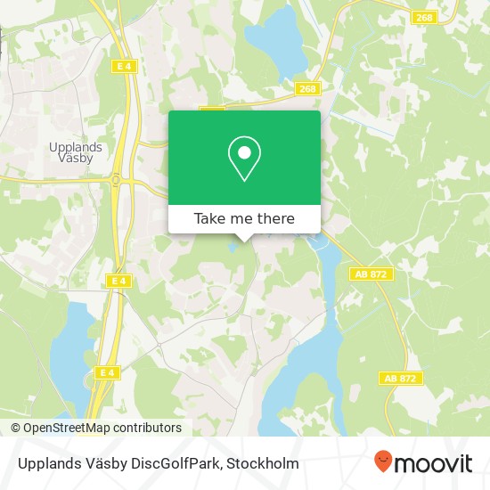 Upplands Väsby DiscGolfPark map