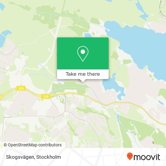 Skogsvägen map