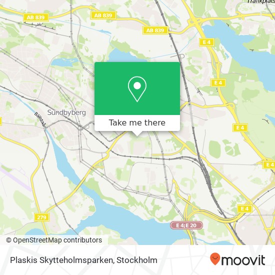 Plaskis Skytteholmsparken map