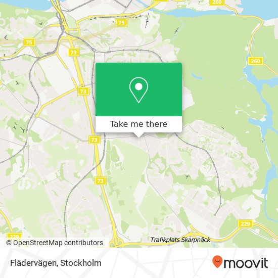 Flädervägen map